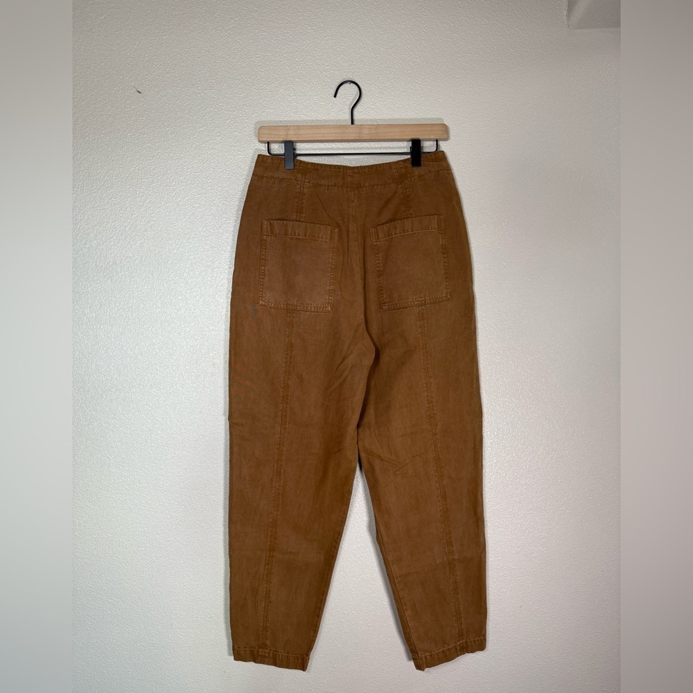 NWOT Joie Brown Elettra Straight Leg Barrel Pants‎ Size 6 Cotton Blend L10 - Picture 4 of 11